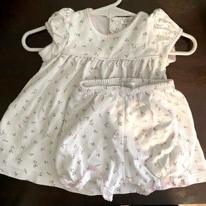 Kissy Kissy Garden Roses dress and bloomers 3-6mo
